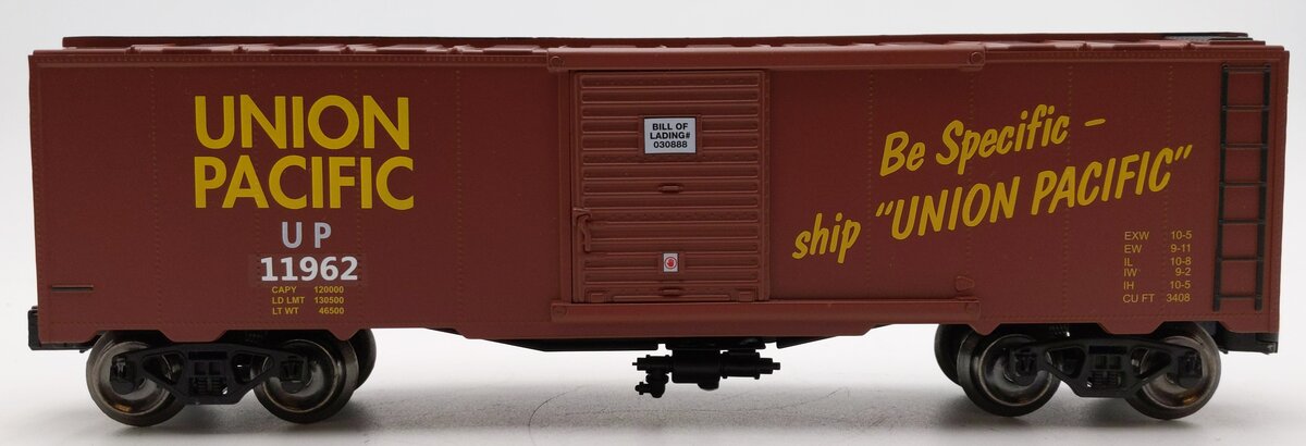 Menards 279-4546 O Gauge Union Pacific Boxcar #11962 LN