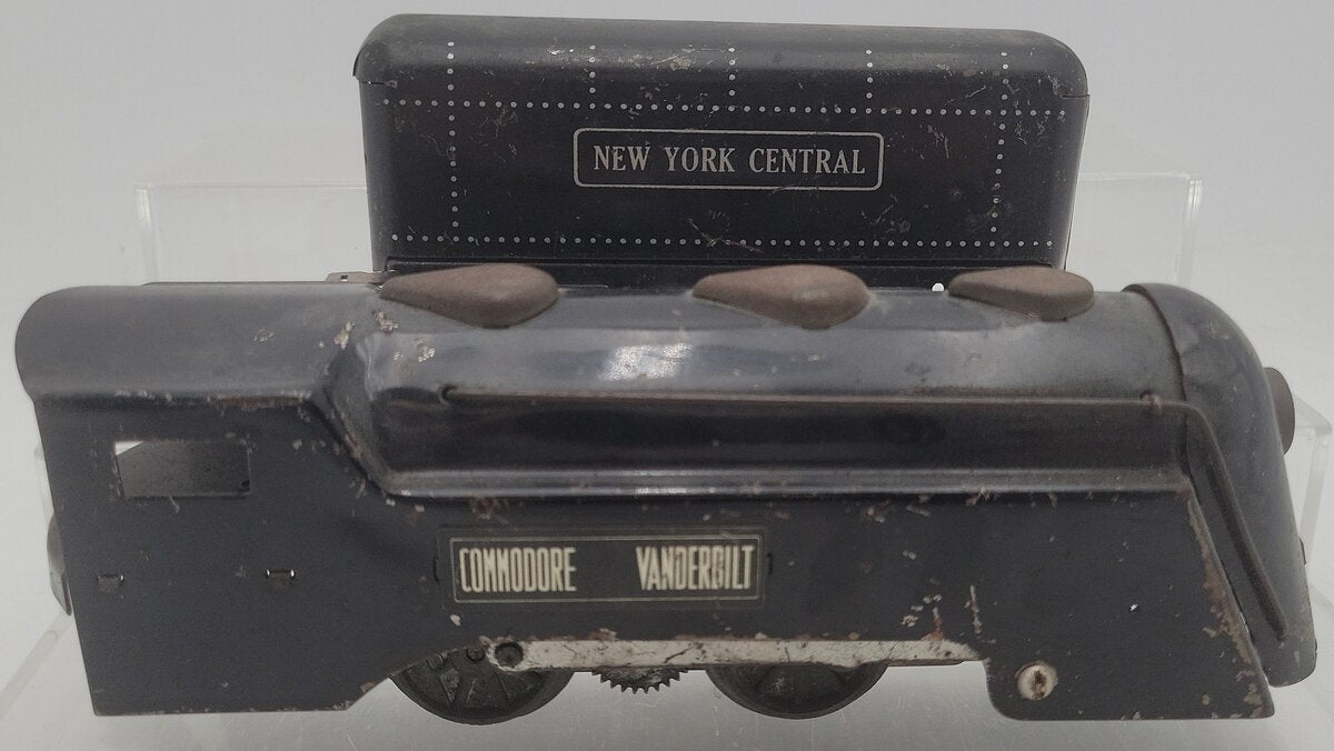 O Gauge Prewar Commodore Vanderbilt NYC Locomotive & Tender VG