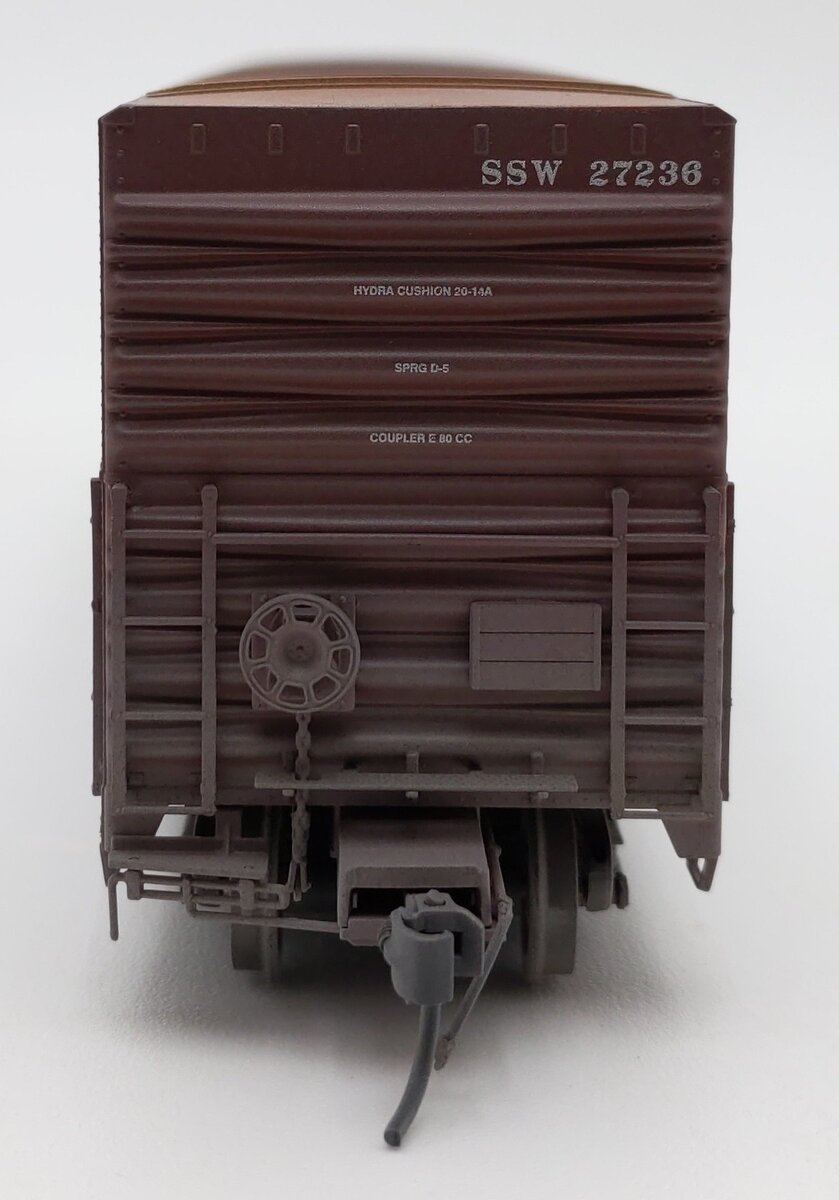 Athearn G4379-2 HO Scale Weathered SSW Cotton Belt 50' Box Car #27236 EX