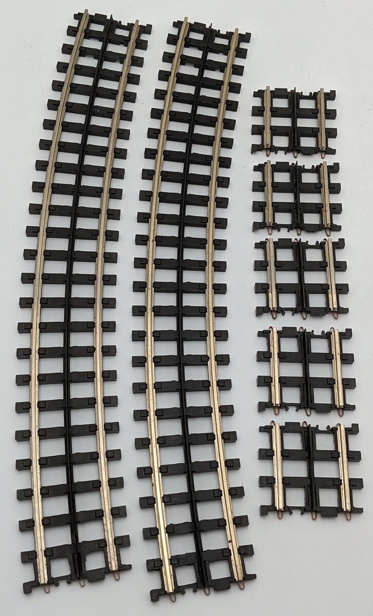 MTH O Gauge Assorted Curved and Straight Track Sections [7] EX