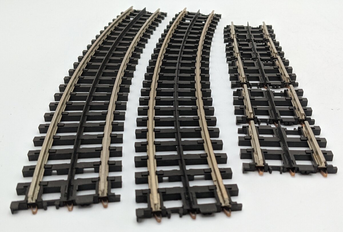 MTH O Gauge Assorted Curved and Straight Track Sections [7] EX