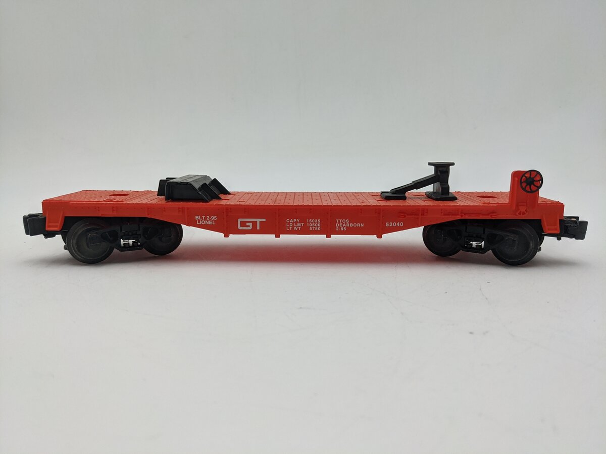 Lionel 6-52040 O Gauge TTOS Grand Trunk Flatcar without Trailer EX