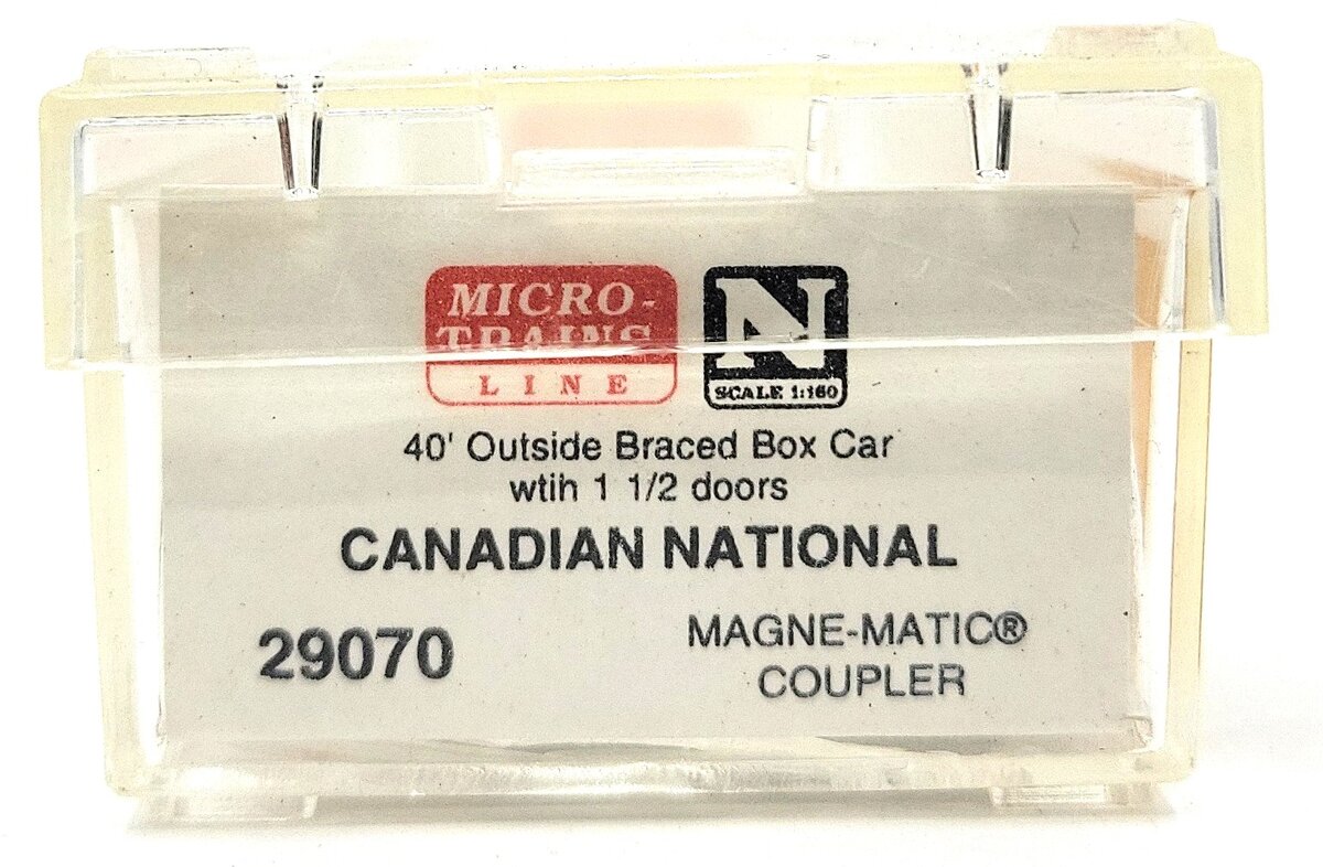 Micro-Trains 02900070 N Canadian National 40' Outside Braced Boxcar #582596 LN/Box