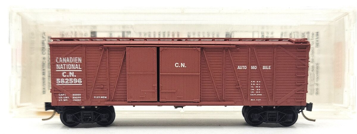 Micro-Trains 02900070 N Canadian National 40' Outside Braced Boxcar #582596 LN/Box