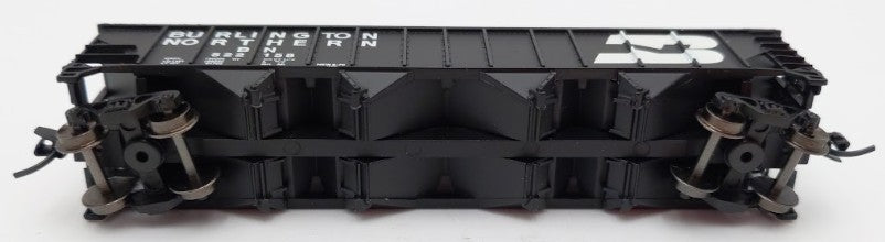 Trainworx Inc 2411-07 N Burlington Northern 100-Ton 4-Bay Hopper #522158 w Coal