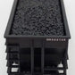 Trainworx Inc 2411-07 N Burlington Northern 100-Ton 4-Bay Hopper #522158 w Coal