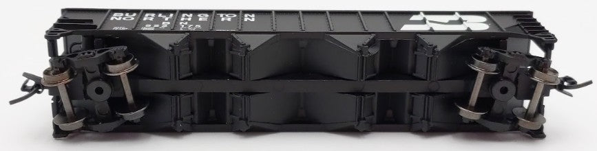 Trainworx Inc 2411-08 N Burlington Northern 100-Ton 4-Bay Hopper #522175 w Coal