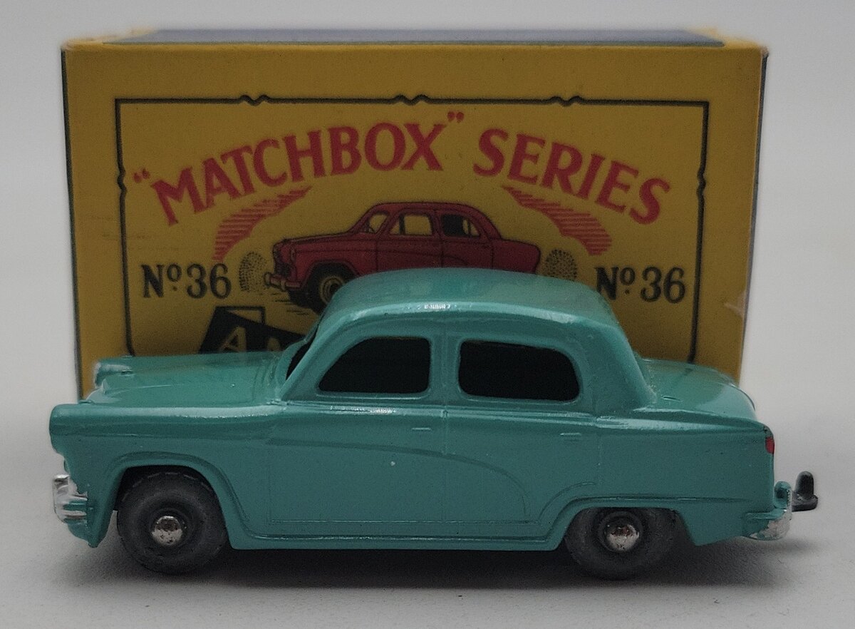 Matchbox 36 Vintage Diecast Blue Austin A50 EX/Box