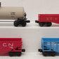 Lionel O Gauge Assorted Freight Cars: 9011, 6272, 9013, & 17901 [4] VG