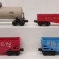 Lionel O Gauge Assorted Freight Cars: 9011, 6272, 9013, & 17901 [4] VG