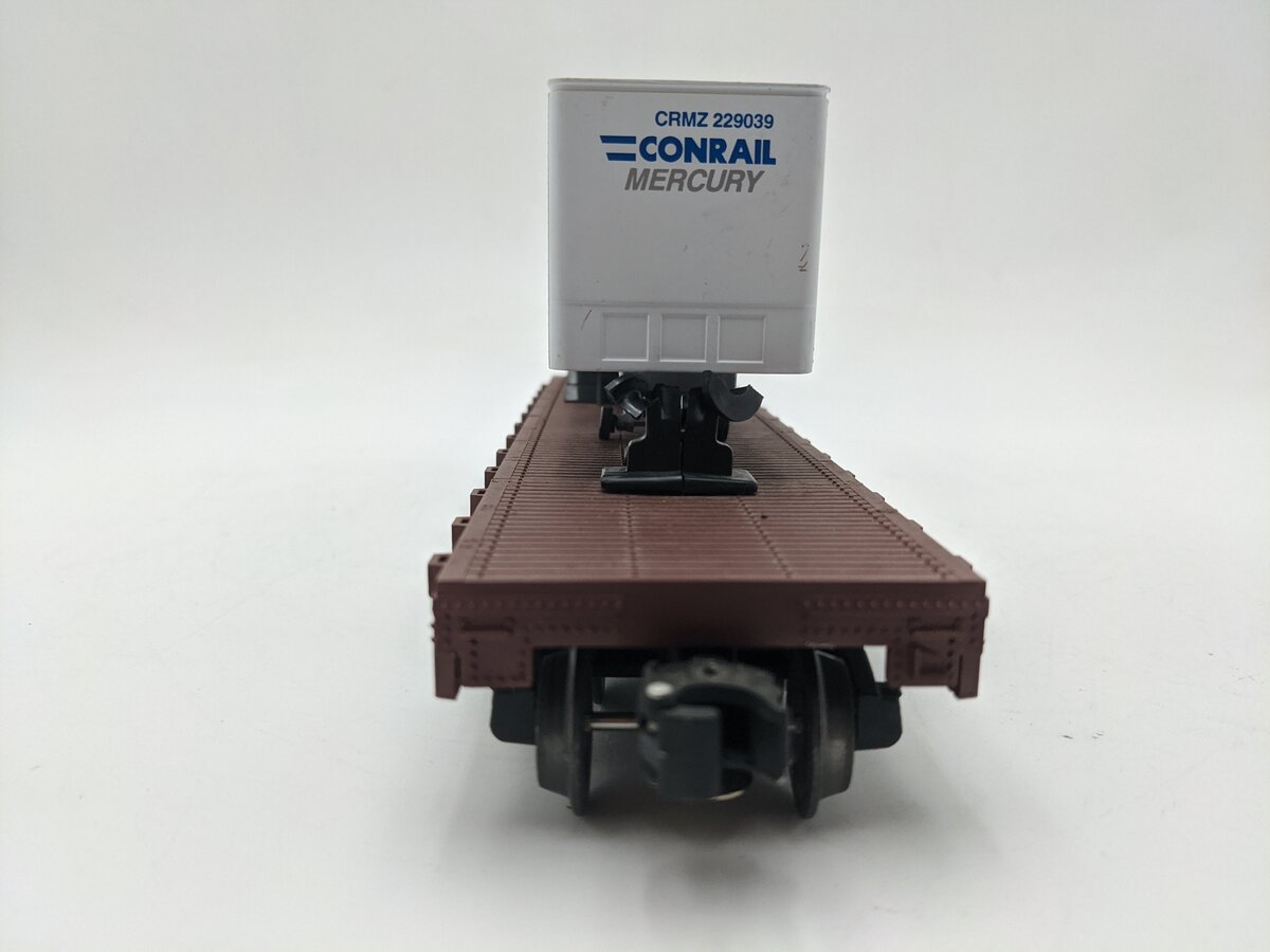 Lionel 6-17887 O Gauge LCCA Conrail Flatcar w/ Conrail Trailer #17887 EX