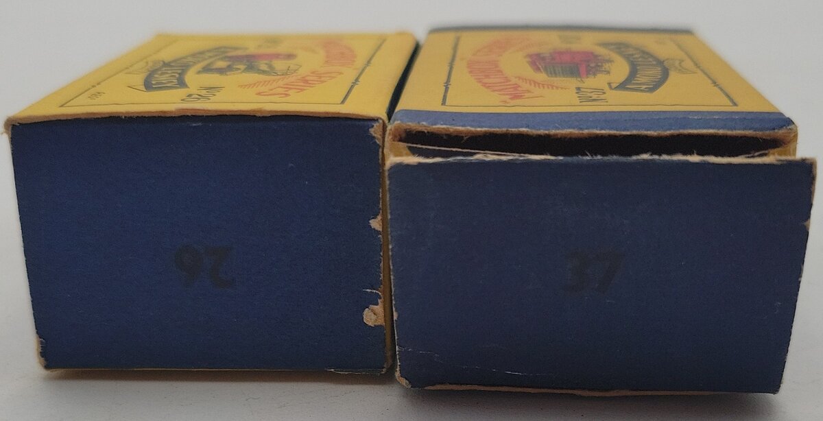 Matchbox Assorted Diecast Vehicles: #26,37 [2] LN/Box