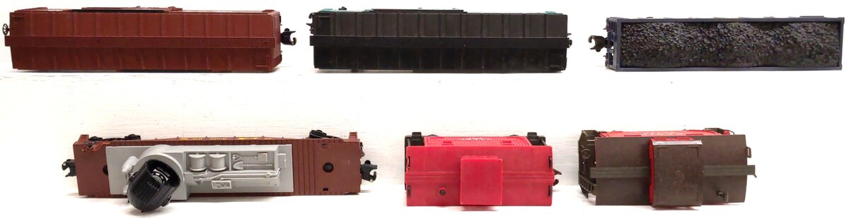 Lionel & Atlas O Gauge Assorted Freight Cars [6] VG