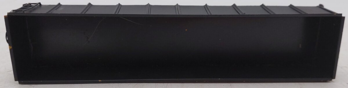 BRASS HO Scale Undecorated Painted Black Gondola Freight Car