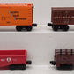 Lionel O Gauge Assorted Freight Cars: 6587, 9340, 7309, & 459401  [4] VG