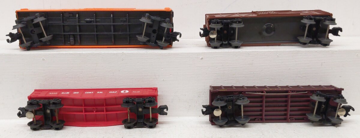 Lionel O Gauge Assorted Freight Cars: 6587, 9340, 7309, & 459401  [4] VG