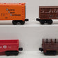Lionel O Gauge Assorted Freight Cars: 6587, 9340, 7309, & 459401  [4] VG