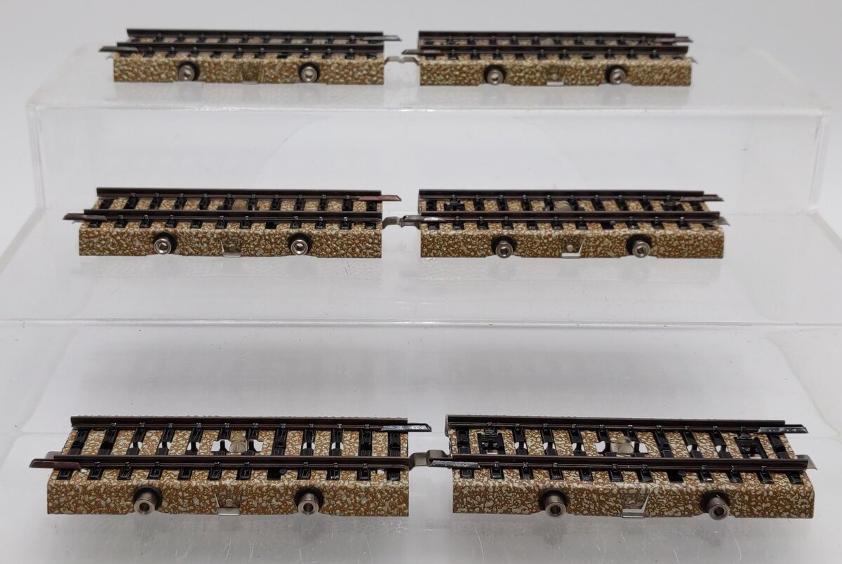 Marklin 5146 HO Scale M Track Straight Switch Track Sections [6] EX/Box