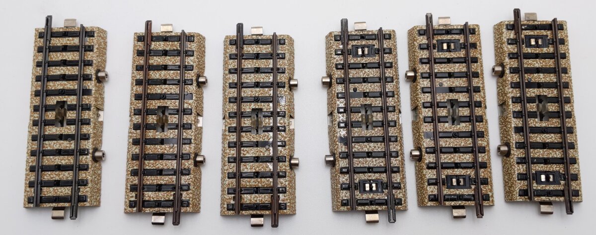 Marklin 5146 HO Scale M Track Straight Switch Track Sections [6] EX/Box