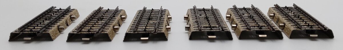 Marklin 5146 HO Scale M Track Straight Switch Track Sections [6] EX/Box