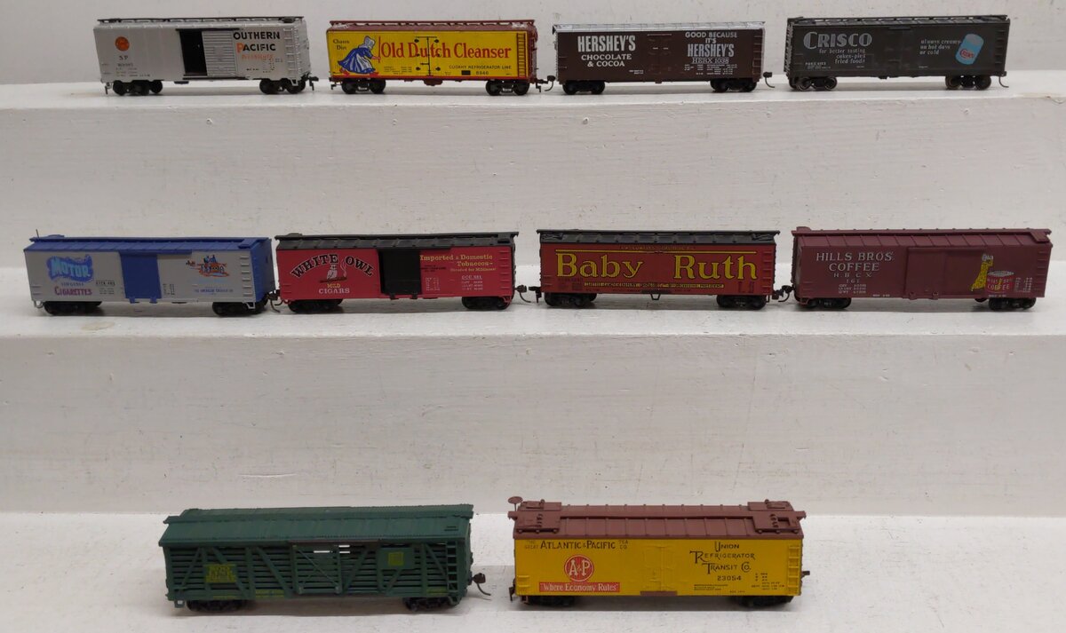 Tyco & Other HO Assorted Freight Cars [10] EX