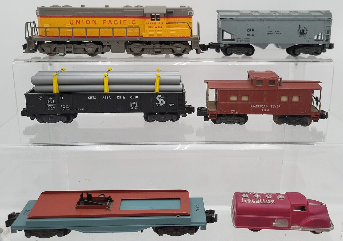 American Flyer 5520T Vintage S GM UP Freight Set - RARE! VG/Box
