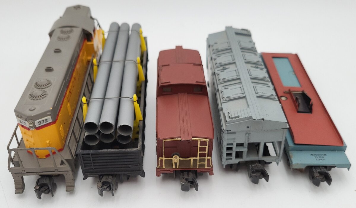 American Flyer 5520T Vintage S GM UP Freight Set - RARE! VG/Box