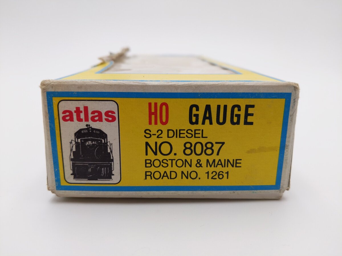 Atlas 8087 HO Boston & Maine S-2 Diesel Engine #1261 EX/Box