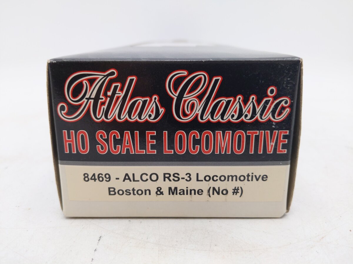 Atlas 8469 HO Scale Boston and Maine Alco RS-3 Locomotive EX/Box