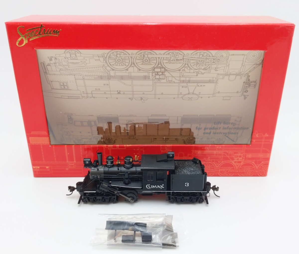 Bachmann 80603 HO Climax 50-ton Two-Truck Climax #3  EX/Box