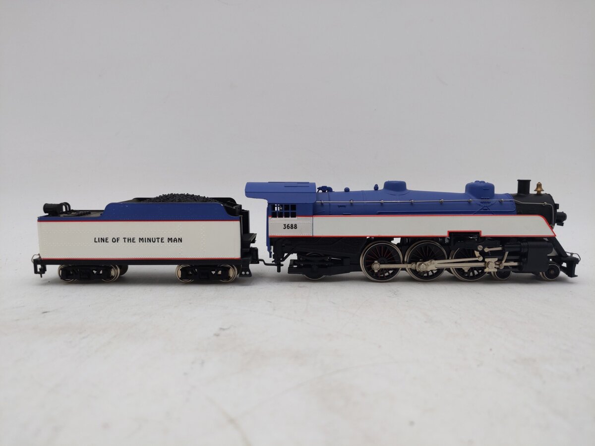 IHC M9856 HO Gauge B&M "Minuteman" 4-6-2 Semi-Streamliner Pacific Locomotive EX/Box