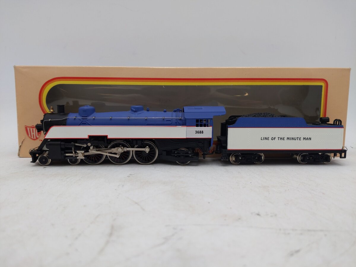 IHC M9856 HO Gauge B&M "Minuteman" 4-6-2 Semi-Streamliner Pacific Locomotive EX/Box