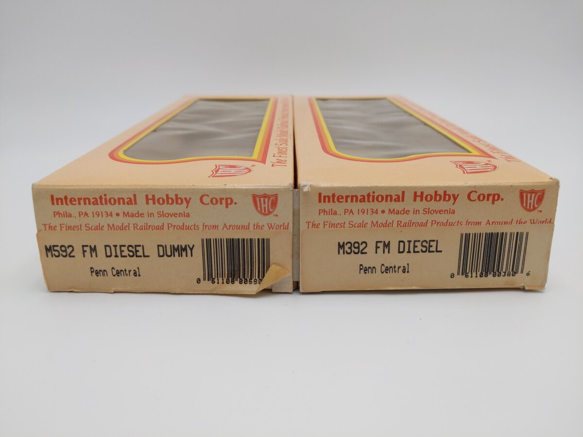 IHC M392 & M592 HO Gauge Penn Central FM Diesel and Diesel Dummy EX/Box