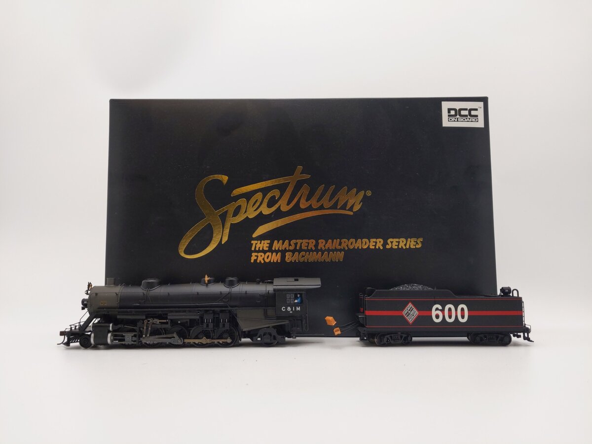 Bachmann 83302 HO Chicago & Illinois Midland 2-10-2 Steam Locomotive #600 w/DCC EX/Box