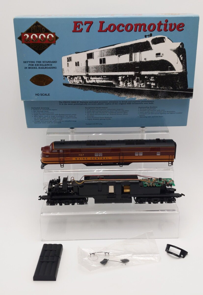 Proto 2000 21121 HO Maine Central E7 Diesel Locomotive (A-Unit) EX/Box