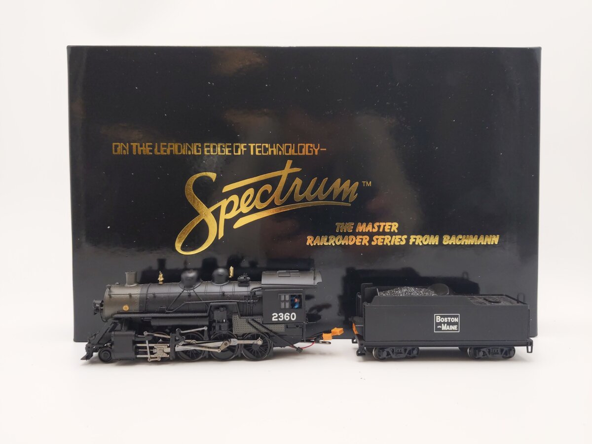 Bachmann 11416 HO Boston & Maine 2-8-0 Steam Locomotive #2362 EX/Box