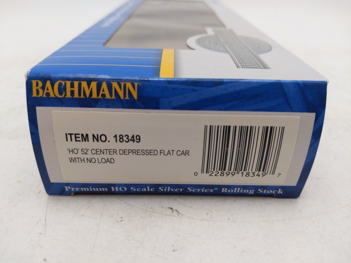 Bachmann 18349 HO 52' Center-Depressed Flat Car with No Load EX/Box
