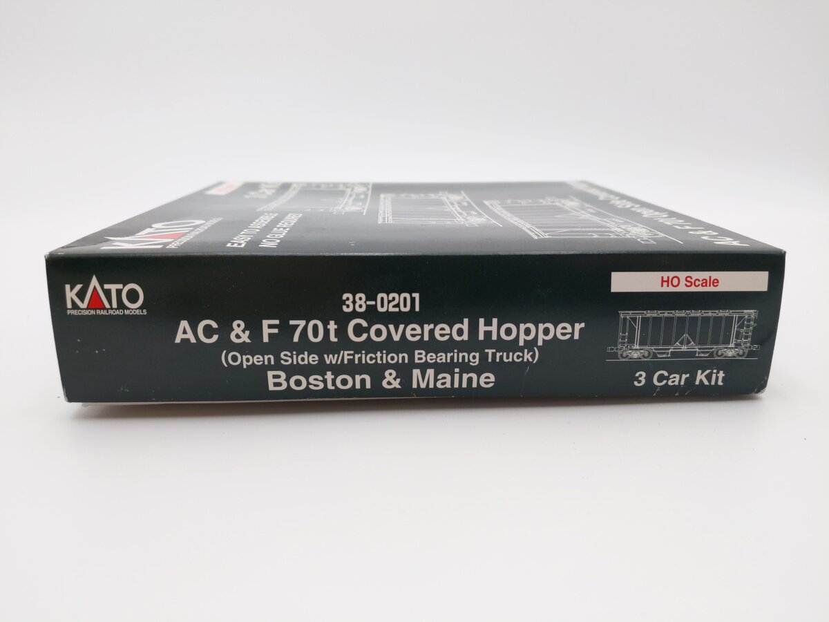 Kato 38-0201 Boston & Maine ACF Hopper Car Set (3) EX/Box