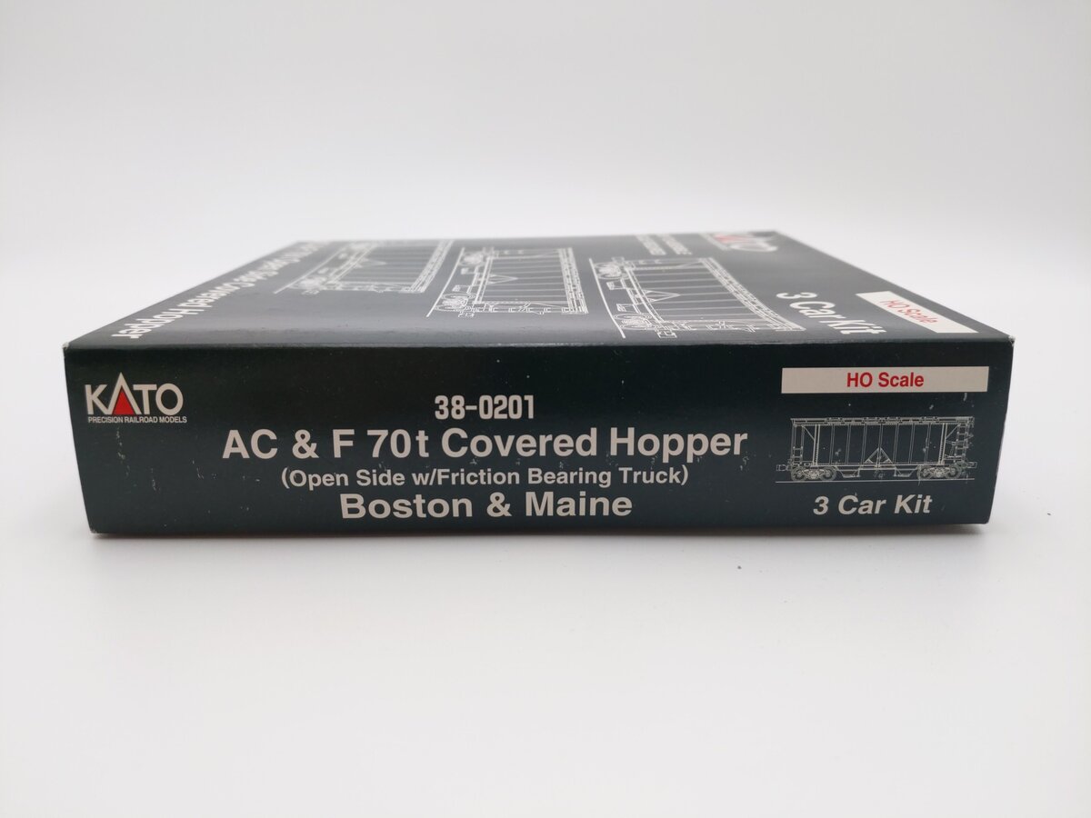 Kato 38-0201 Boston & Maine ACF Hopper Car Set (3) EX/Box