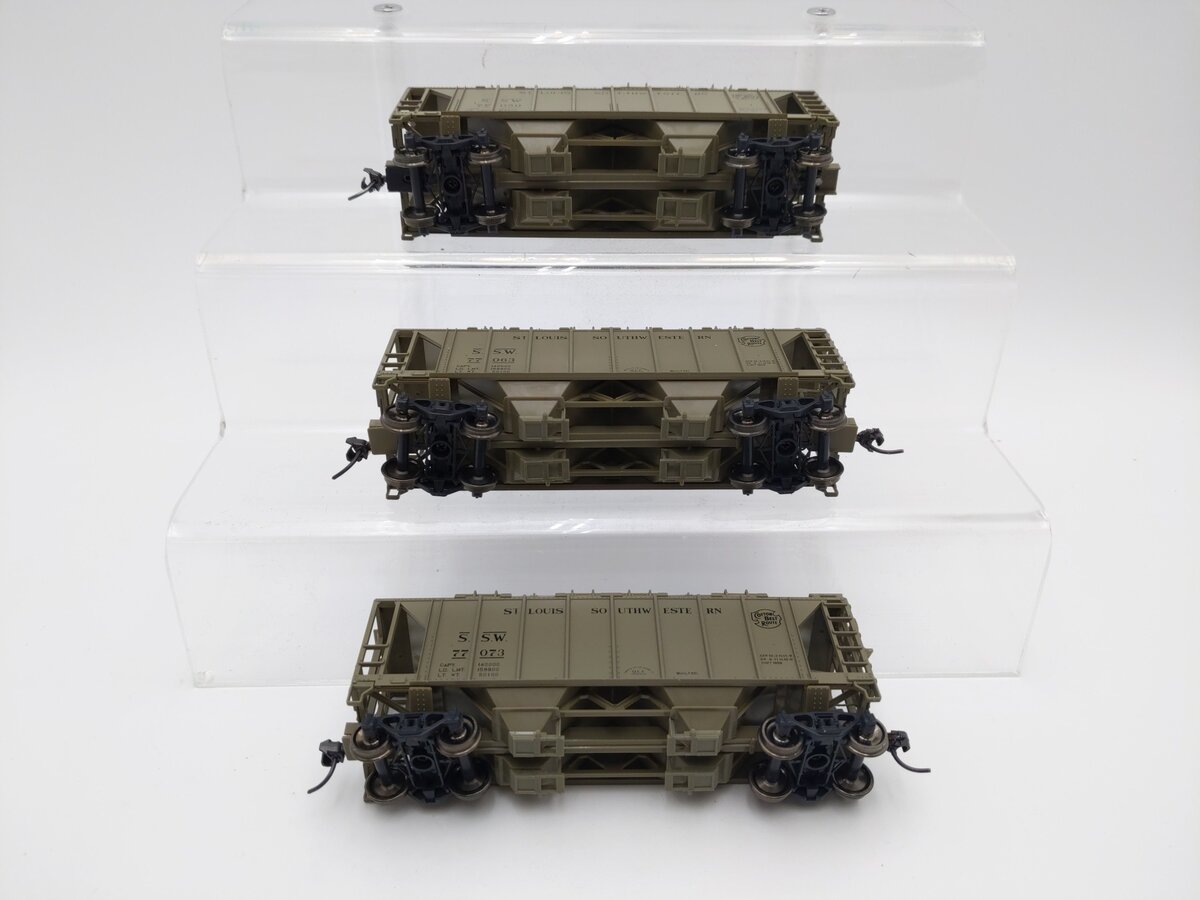 Kato 38-0103 HO St. Louis South Western ACF 70 Ton Covered Hopper Kit (Set of 3) EX/Box