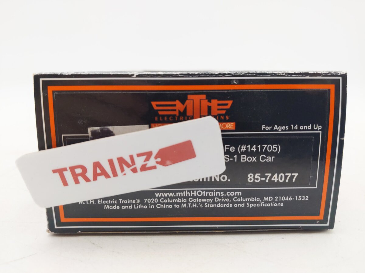 MTH 85-74077 HO Scale Santa Fe 40’ PS-1 Boxcar #141705 EX/Box