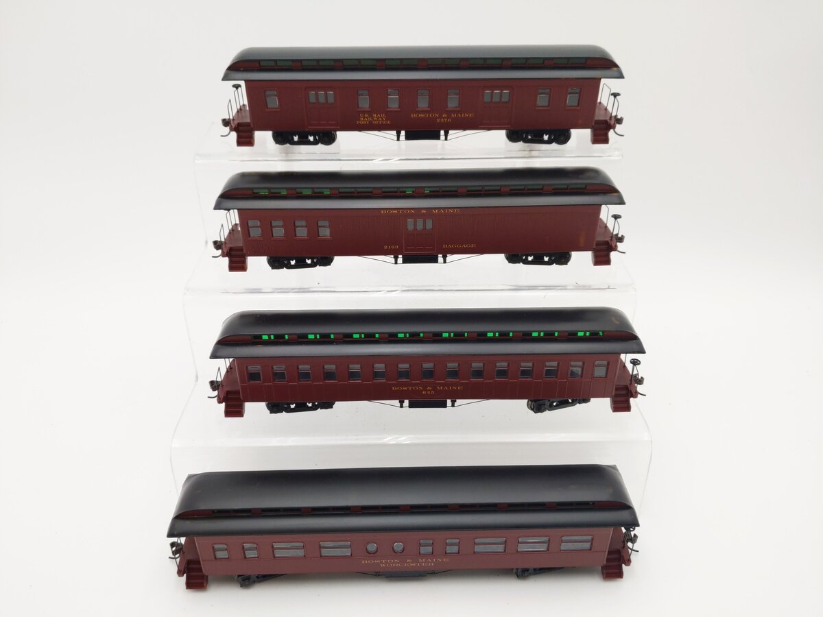 Roundhouse 84827 HO Scale Boston & Maine Overland Passenger Set (Set of 5) EX/Box