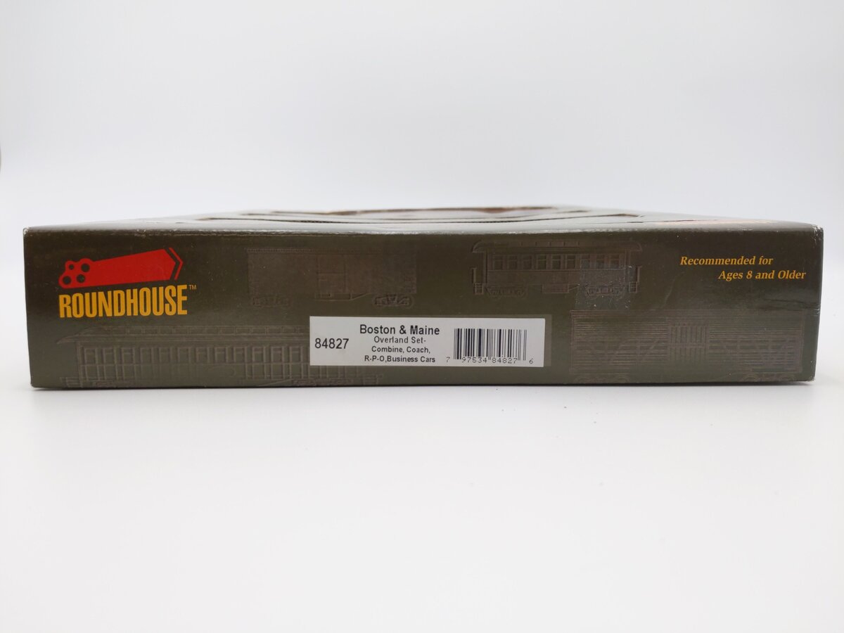 Roundhouse 84827 HO Scale Boston & Maine Overland Passenger Set (Set of 5) EX/Box