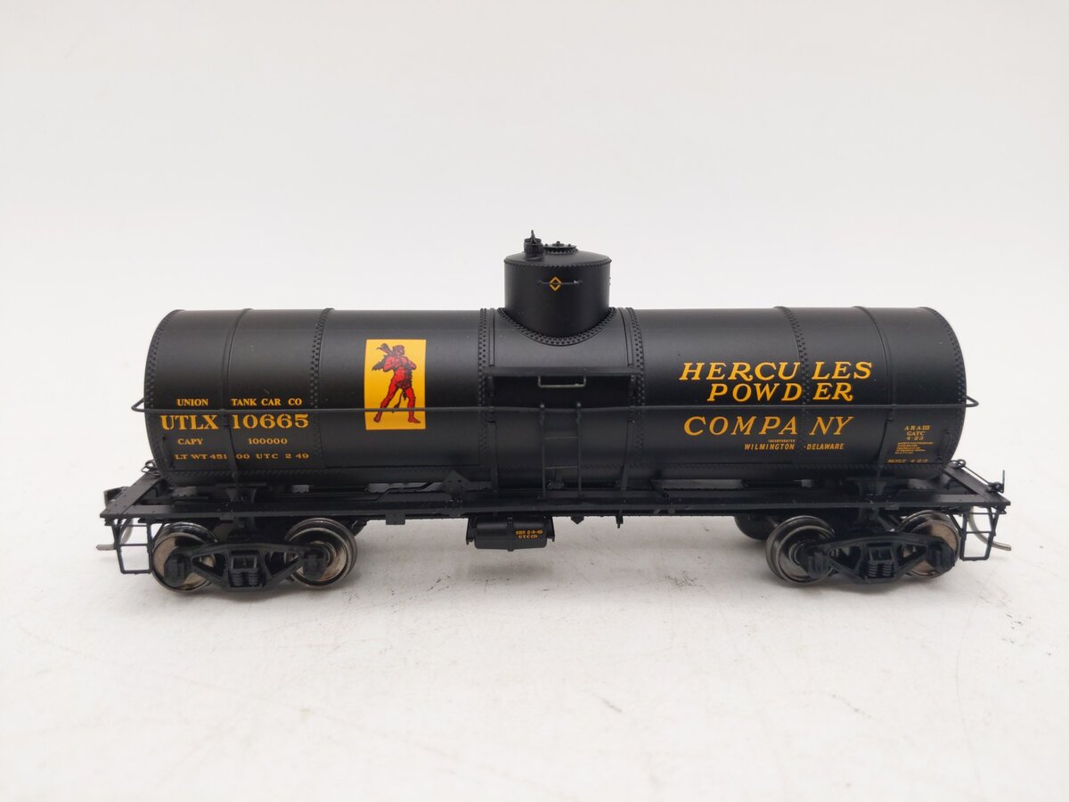 Tangent 19062-01 HO Scale UTLX Hercules Powder Tank Car #10665 EX/Box