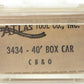 Atlas 3434 N CB&O 40' Single Door Boxcar #19563 LN/Box