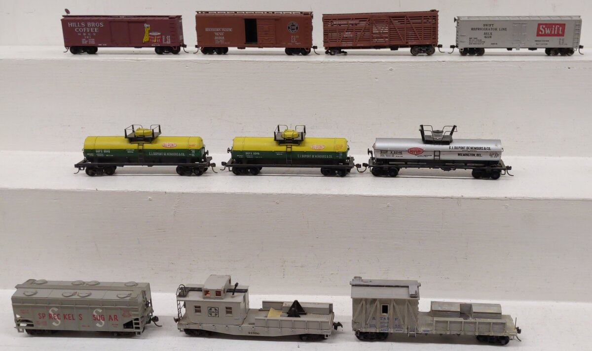 Bachmann & Other HO Assorted Freight Cars [10] VG