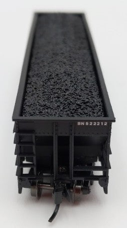 Trainworx Inc 2411-09 N Burlington Northern 100-Ton 4-Bay Hopper #522212 w Coal EX/Box