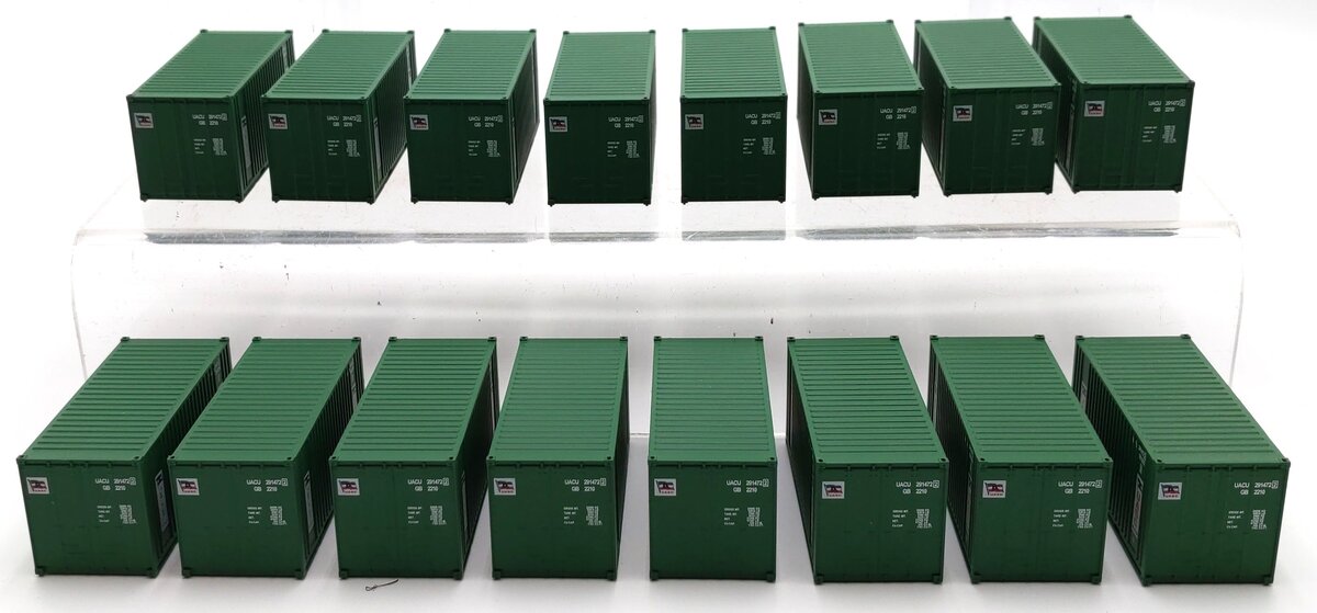 Walthers 933-1769 HO Scale Plastic 20' Container - UASC [16] EX