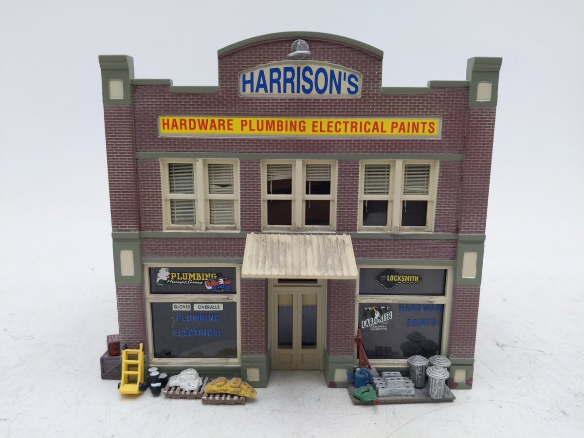 Woodland Scenics BR5022 HO Built-&-Ready Harrison's Hardware Building EX