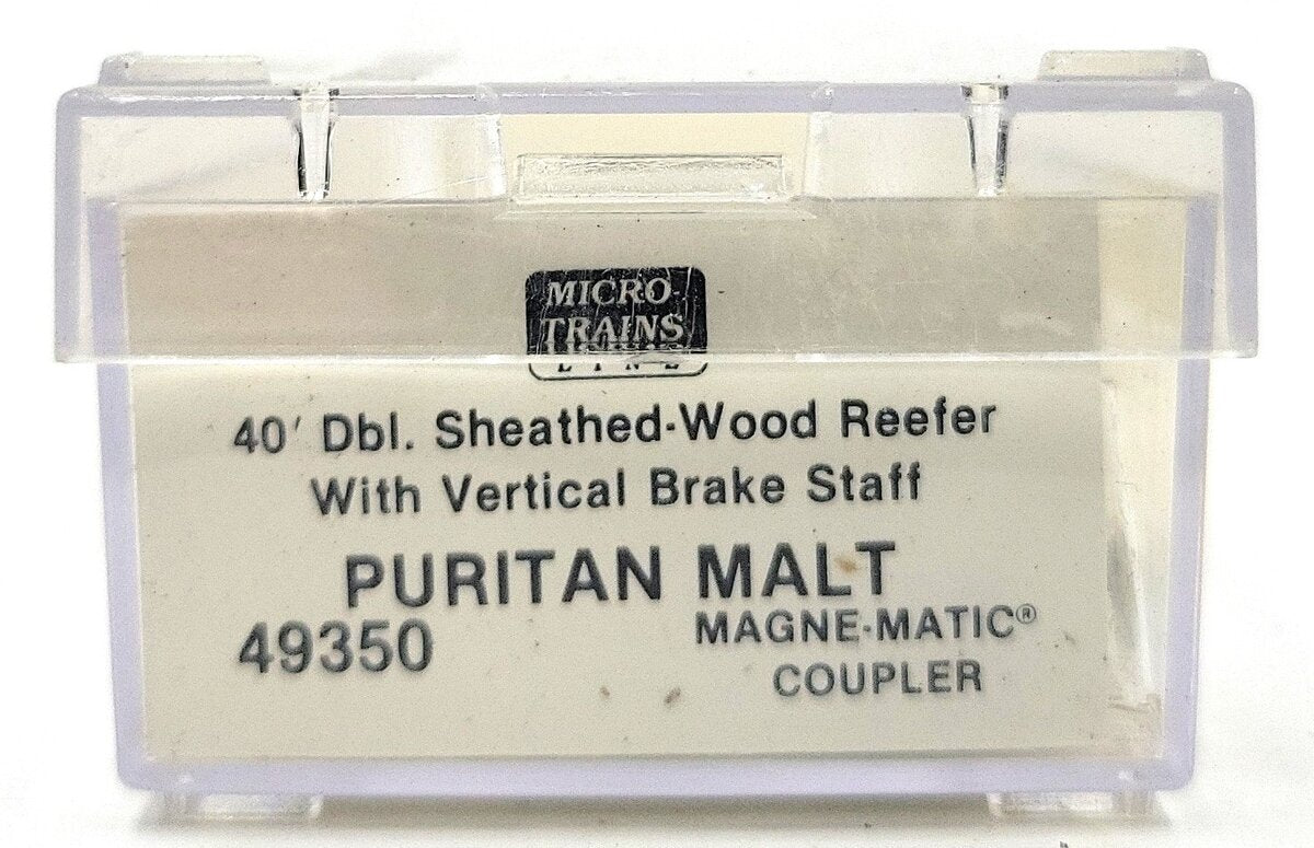 Micro-Trains 04900350 N Puritan Malt 40' Double Sheathed Wood Reefer #40636 EX/Box